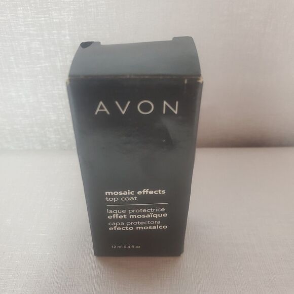 Avon~Mosaic Effects~(Black)~Top Coat~New Unused in Box - Picture 1 of 6